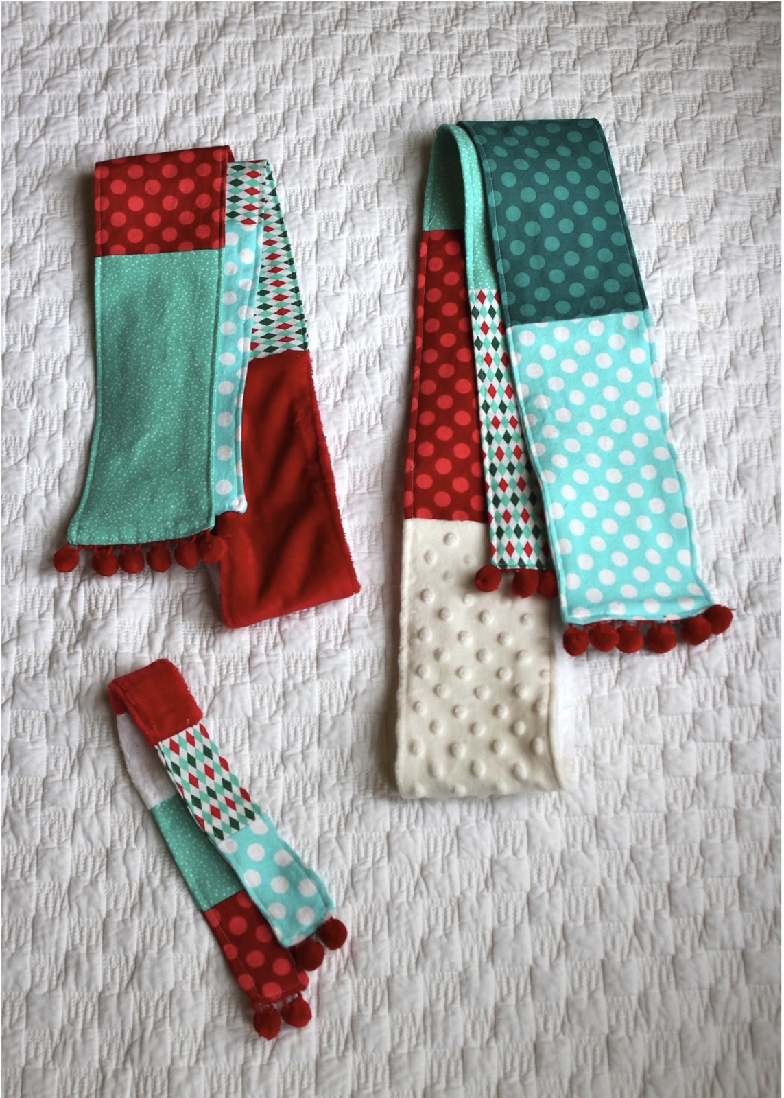 Homemade Christmas Patchwork Scarves The Homes I Have Made