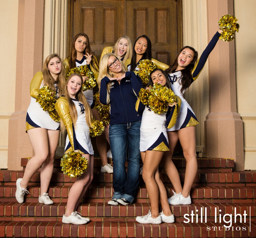 Still Light Studios: Friday Funnies Notre Dame Cheer team1080 x 1004