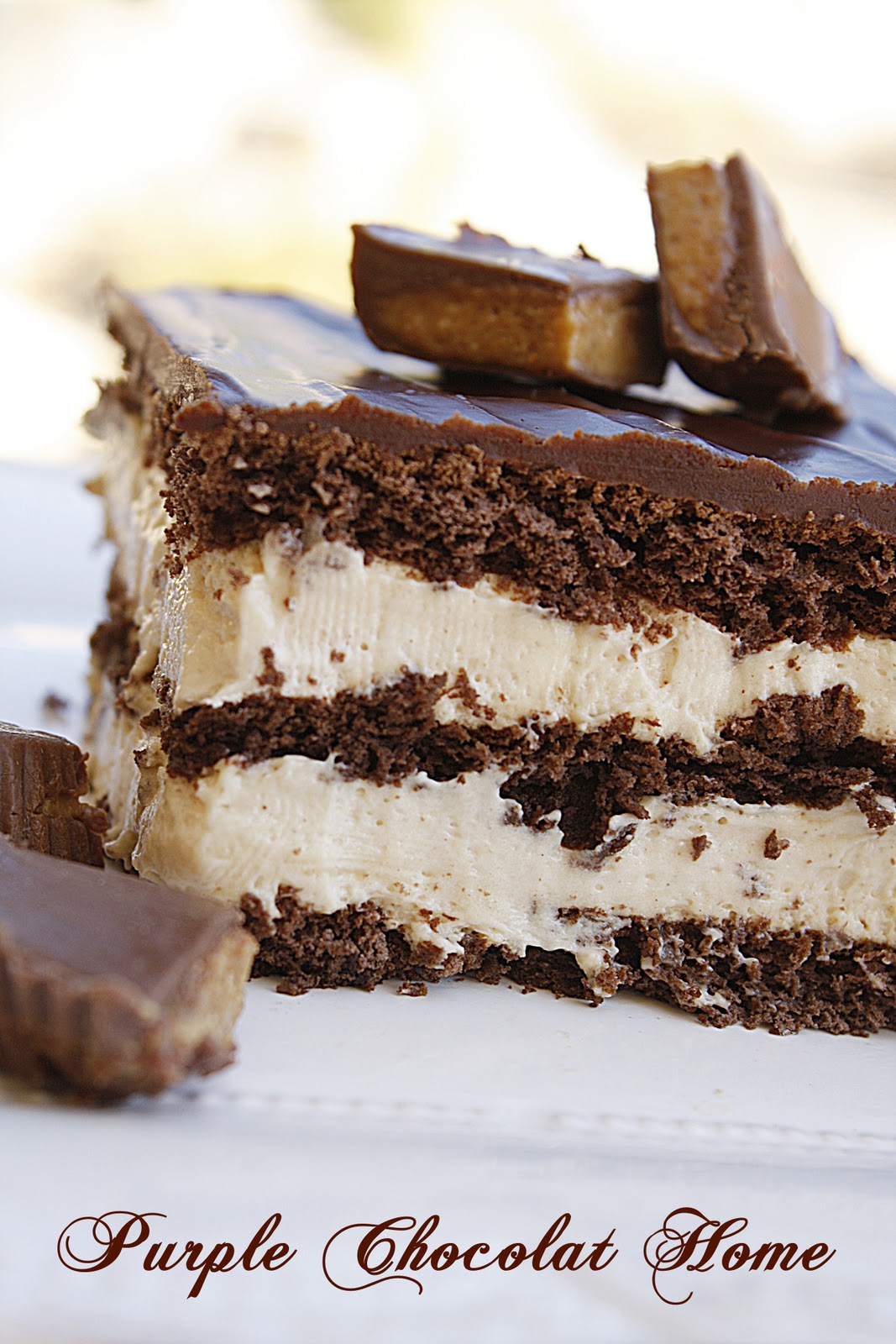 Peanut Butter Chocolate Eclair Dessert & A Winner Purple Chocolat Home