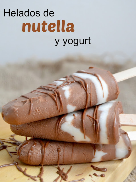 Helados De Nutella Y Yogurt  (solo 2 Ingredientes!!)
