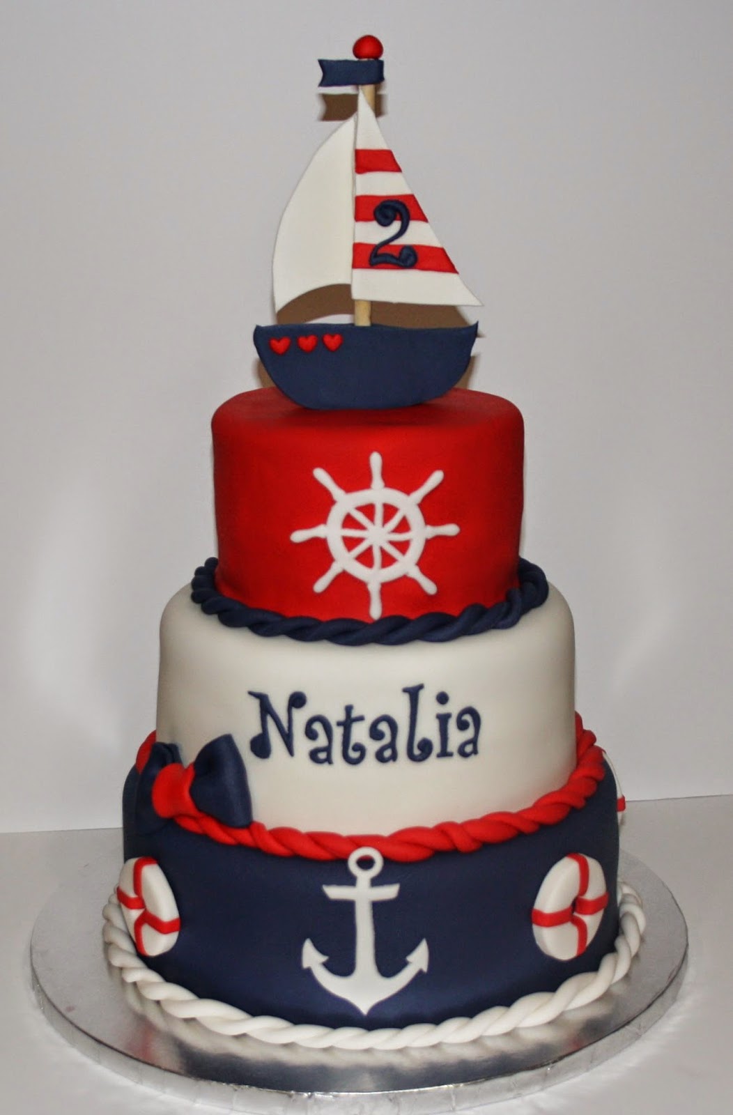 Jacqueline's Sweet Shop: Nautical Theme Birthday Cake