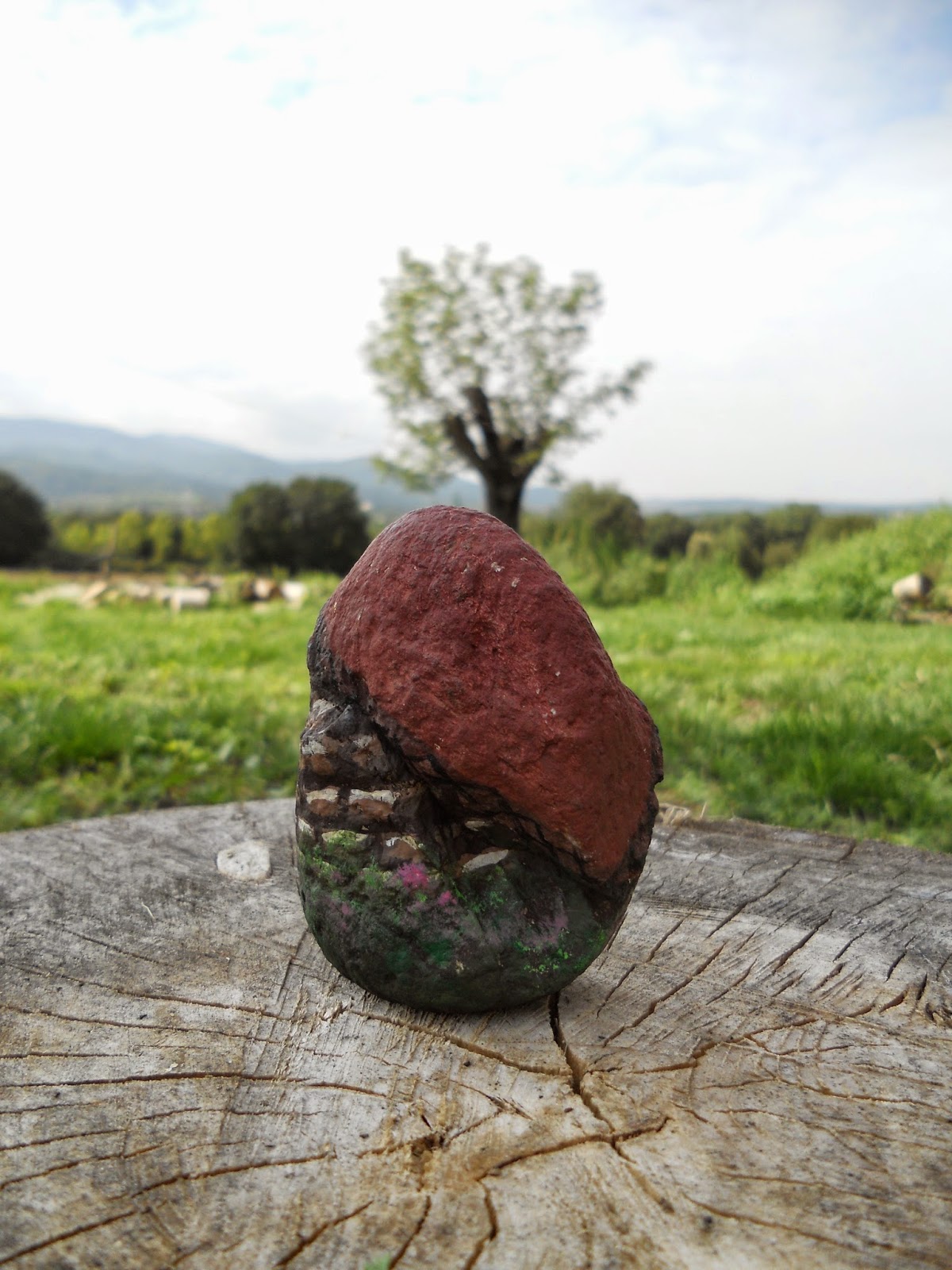 Piedras pintadas a mano: CASA PINTADAS EN PIEDRA
