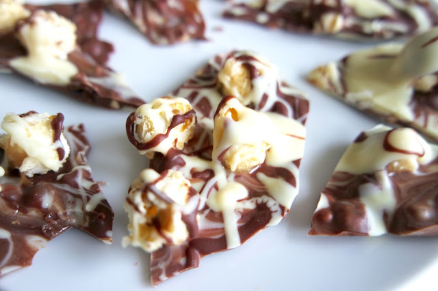 Chocolate and Popcorn Bark Chocolate and Popcorn Bark