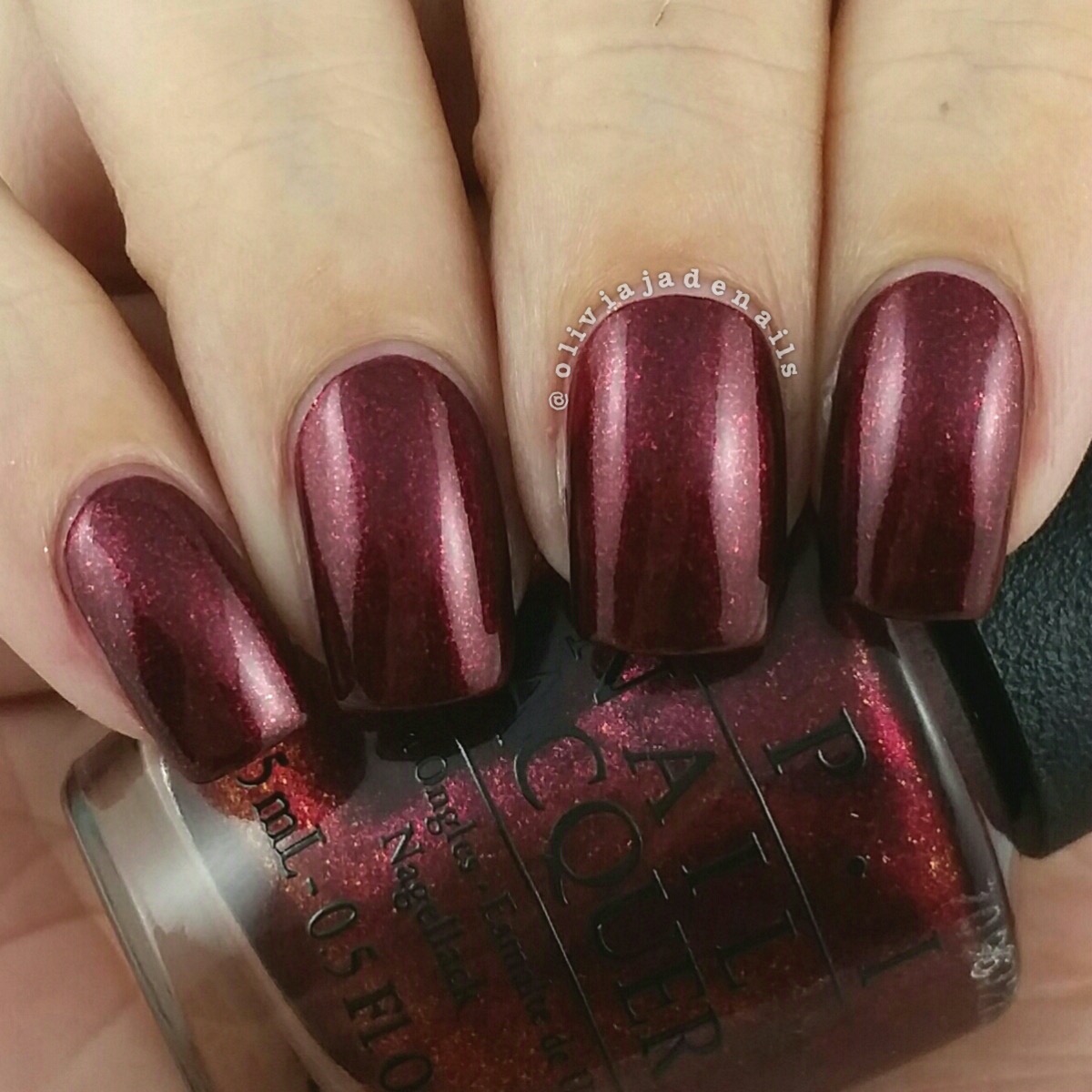 OPI Let Your Love Shine swatched by Olivia Jade Nails