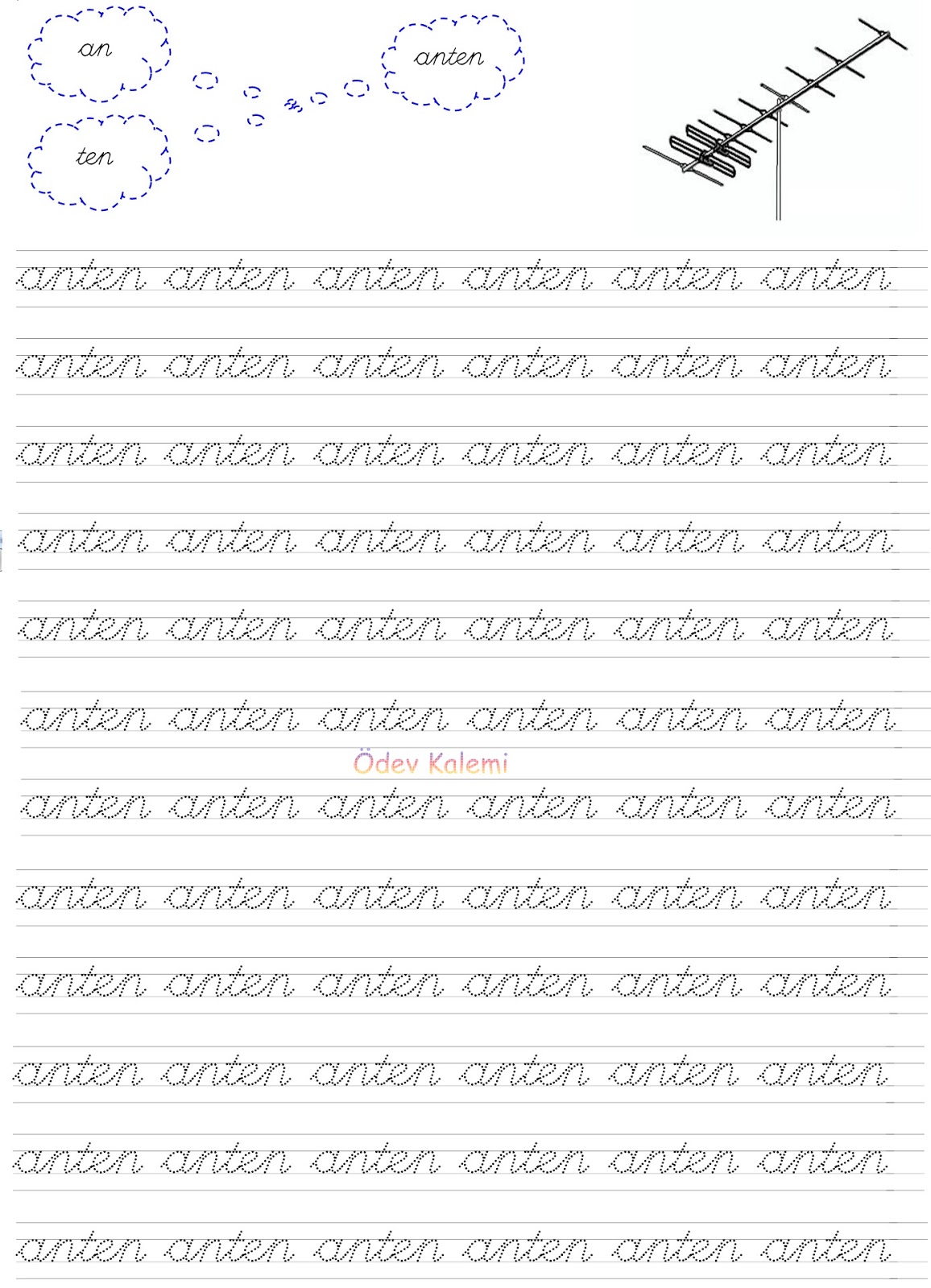 anten kelimesi 2. Grup Harfler 1. Sinif Türkçe Dersi Okuma Yazma