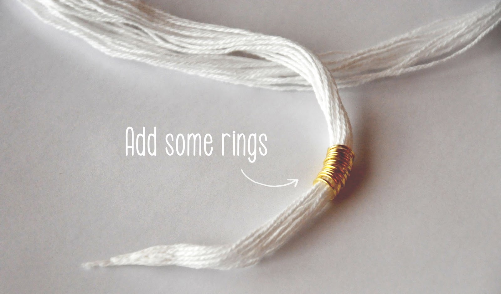 DIY Ring and Twine Necklace Agus Blog
