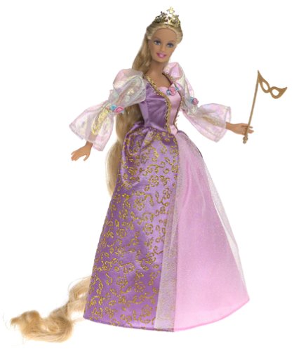 NOUVELLE-Barbie en tant que poupée Raiponce avec de longs cheveux 2001