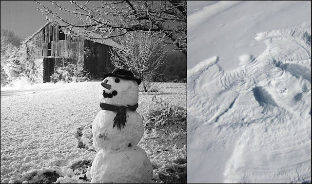snowmen+and+snow+angels - Reasons to Love Winter