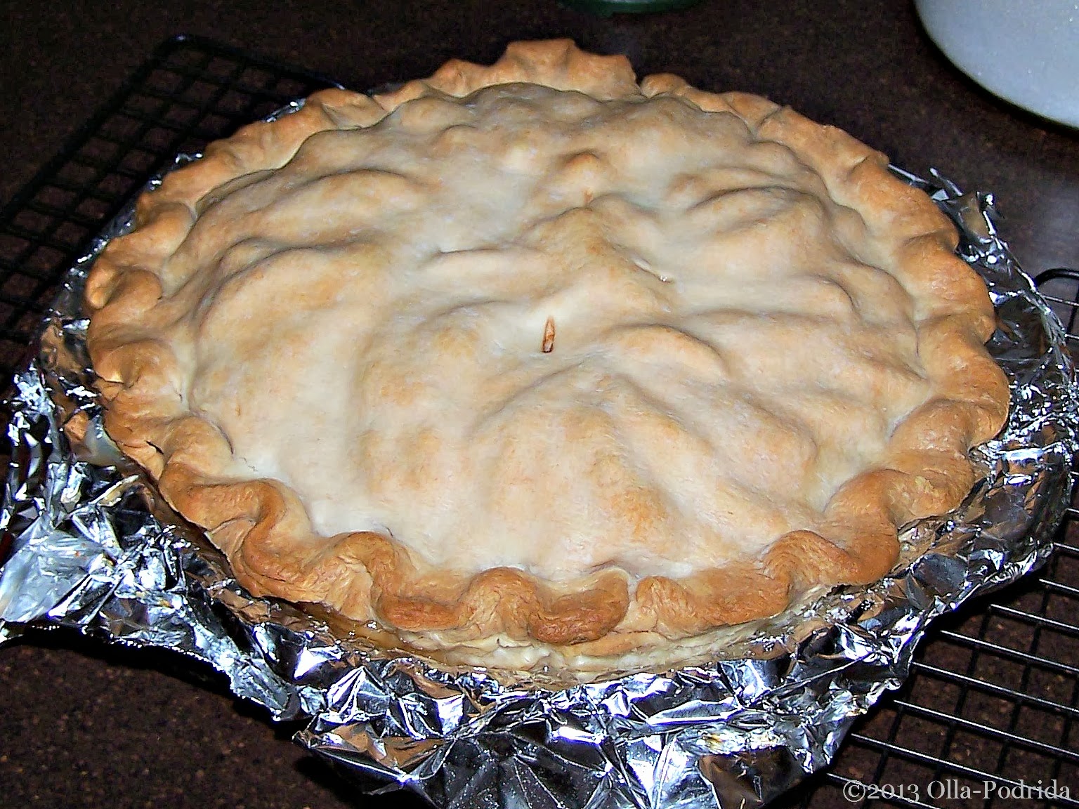 OllaPodrida Caramel Apple Upside Down Pie