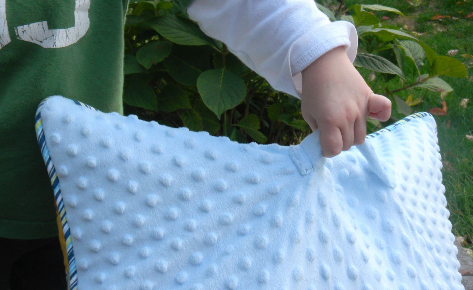 modest creations by michelle 2x2 patchwork pillow {with piping}