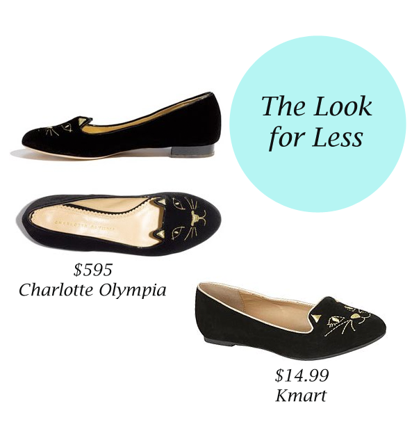 Look for Less Charlotte Olympia 'Kitty' Flats Viva Fashion