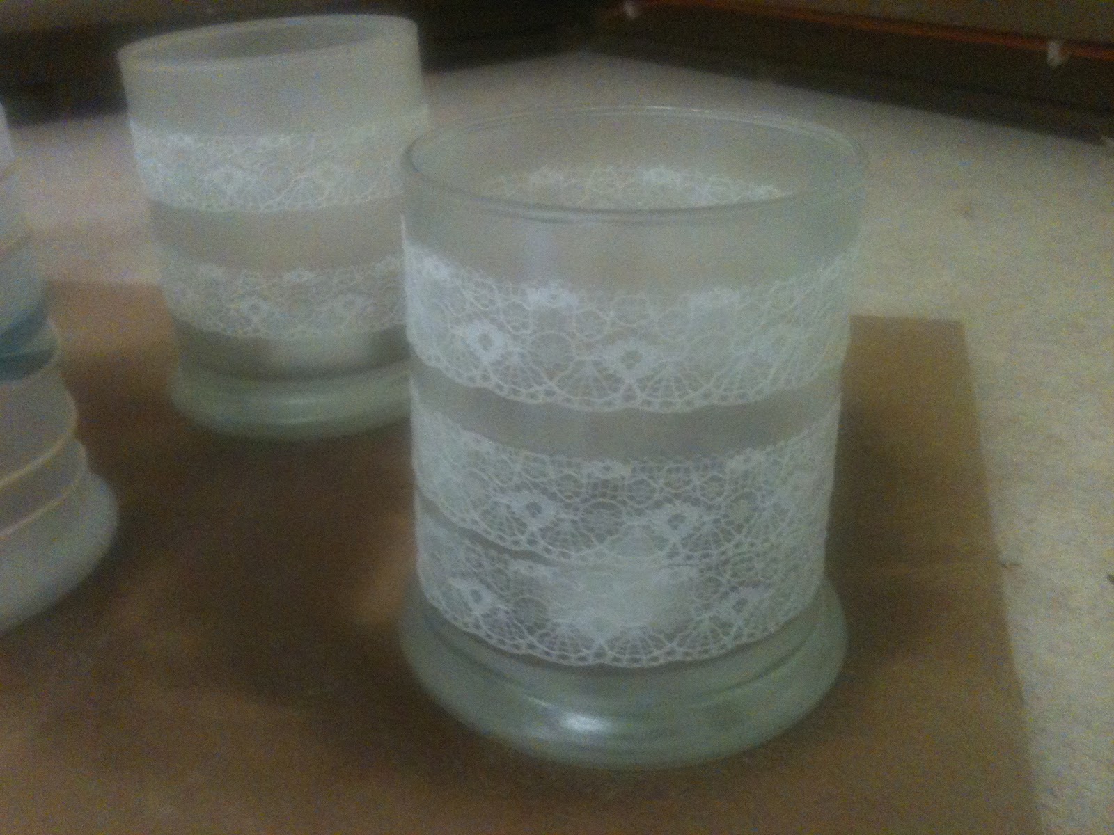 Creating the World I Live in... Frosted Glass Candle Holders!