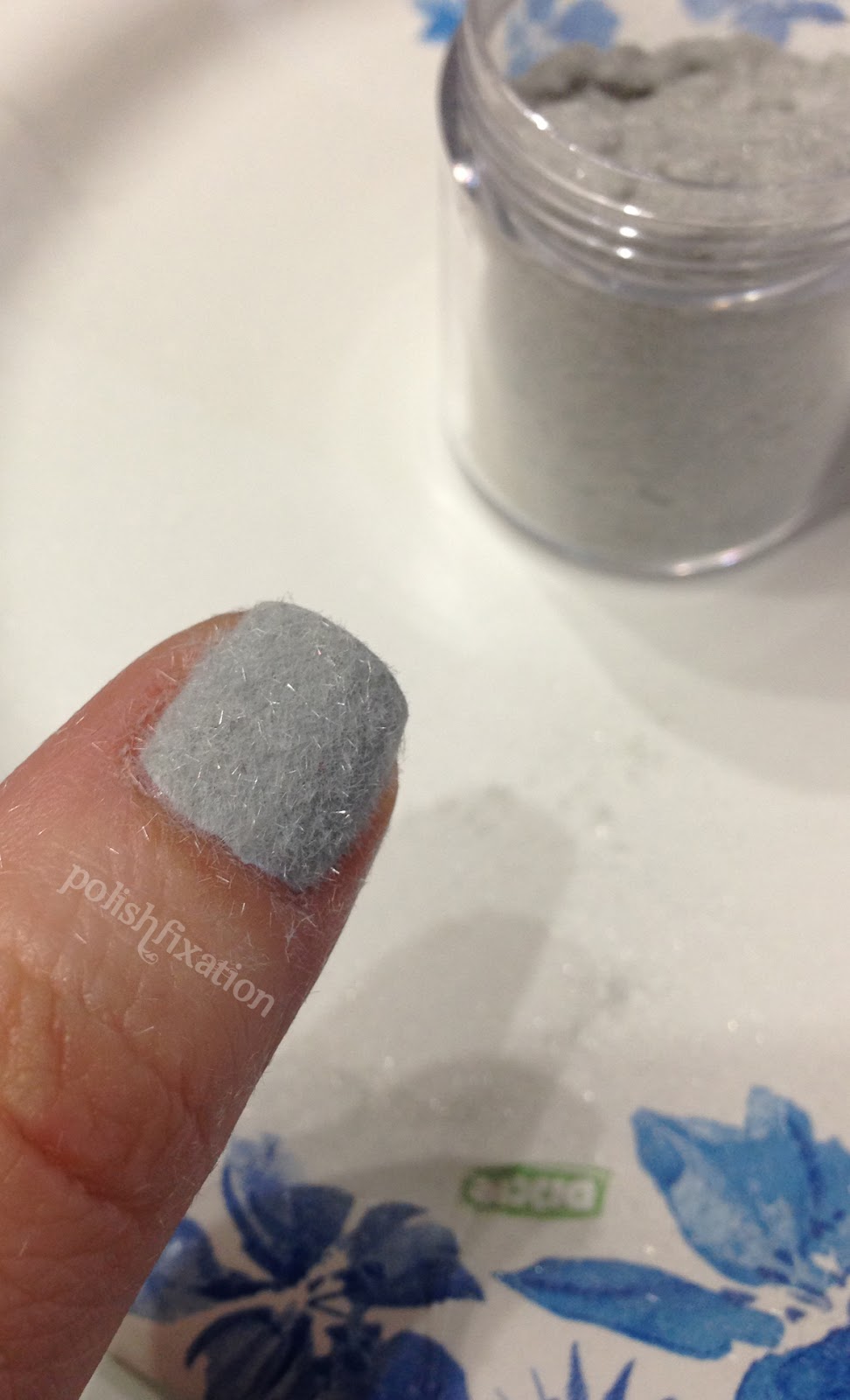 polish fixation Born Pretty Store Flocking Powder Review + Tutorial