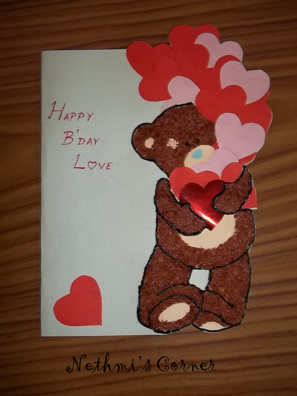cards for boyfriend handmade my teddy birthday card nethmi s corner cards for boyfriend handmade my teddy birthday card nethmi s corner