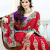 Indian Sarees for Wedding-Bridal Wear Collection 2013-2014-Latest Printed Embroidered Fancy Sari
