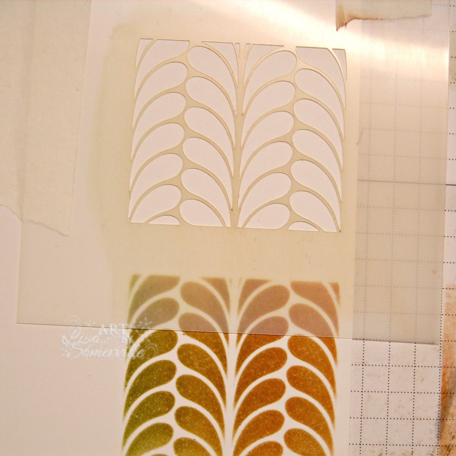 Designs by Lisa Somerville Thanks Camille Stencil Tutorial