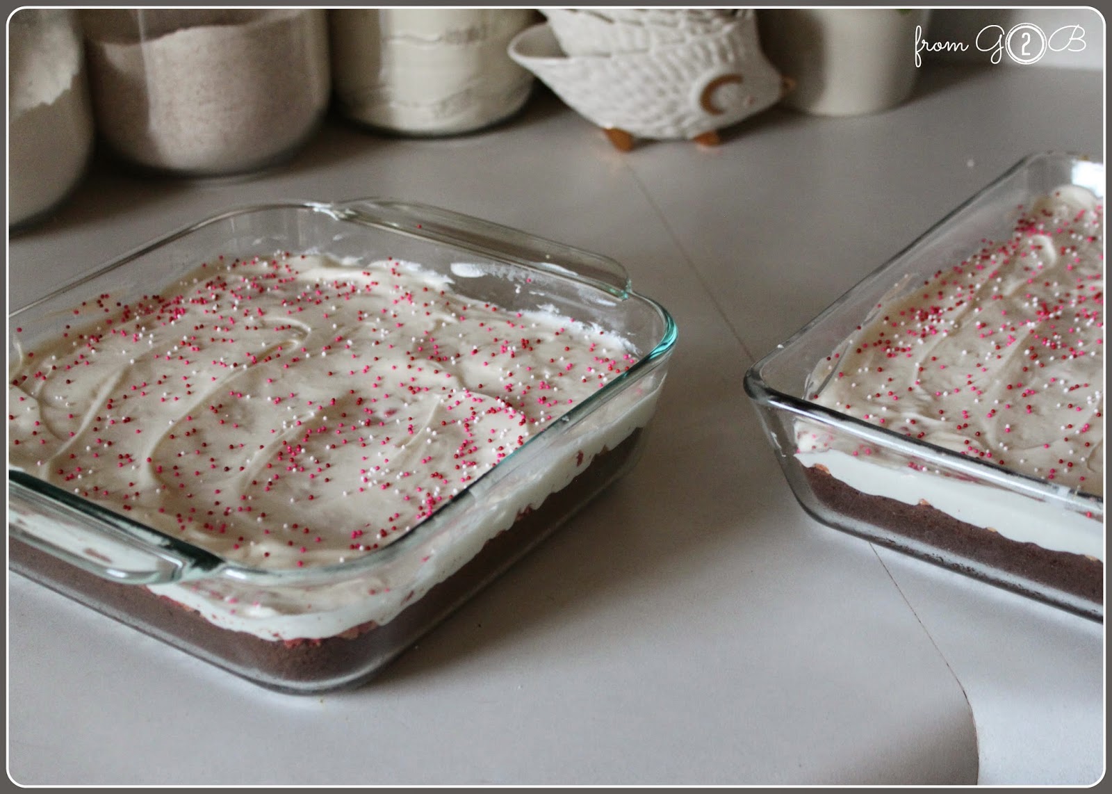 from Gardners 2 Bergers Homemade Peppermint Brownies with Cream Cheese