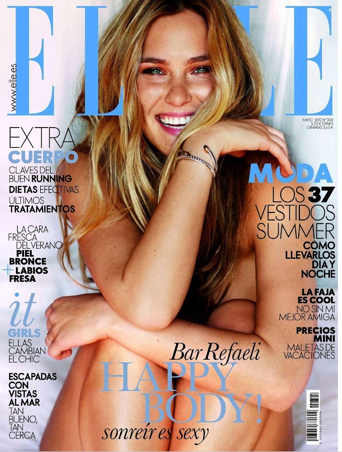 Bar Refaeli graces the cover Elle Magazine Spain May 2012 Issue