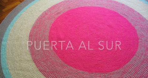 PUERTA AL SUR: Alfombras redondas para el cuarto de los chicos