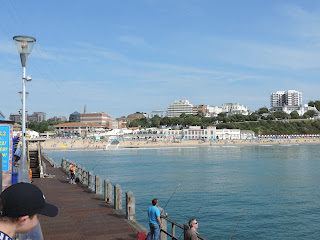 fishermen and ziplines on bournemouth pier