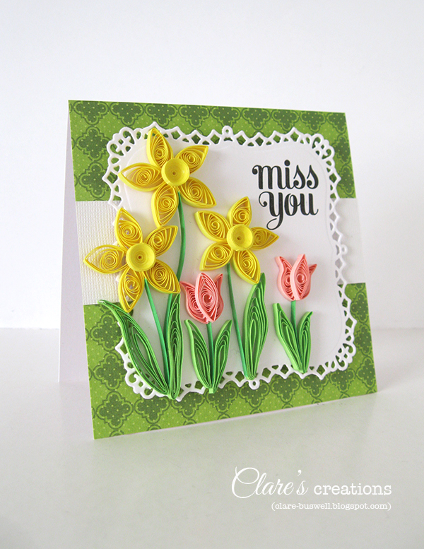 Quilled Spring Flowers Clare's creations