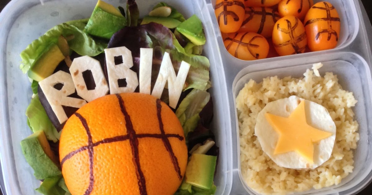 Lunchbox Dad Basketball Lunch With Orange Avocado Salad