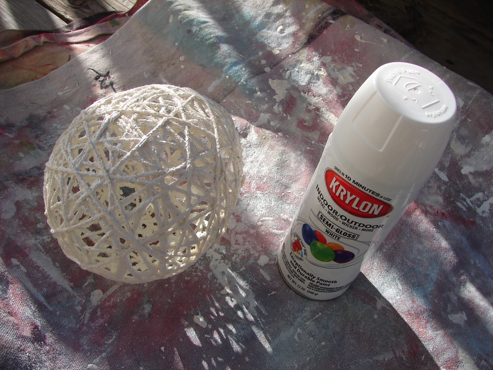 paper lanterns. A girl and a glue gun