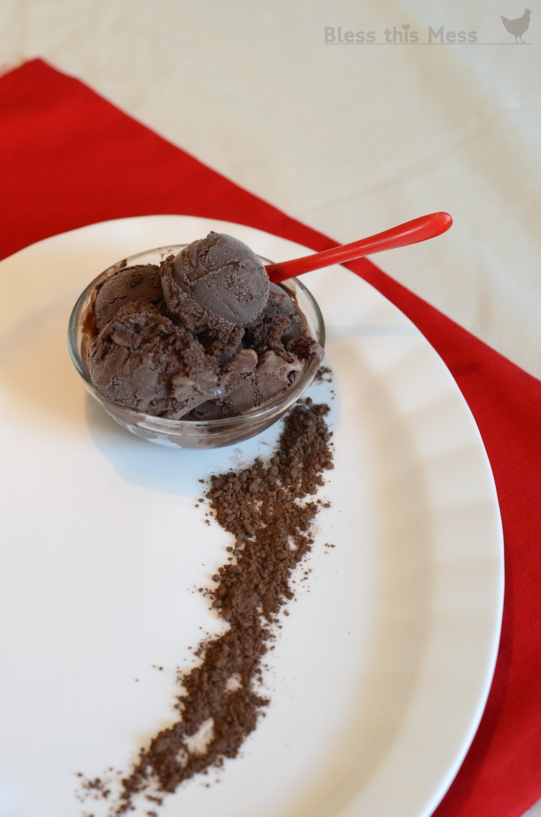 Dark Chocolate Ice Cream — Bless this Mess