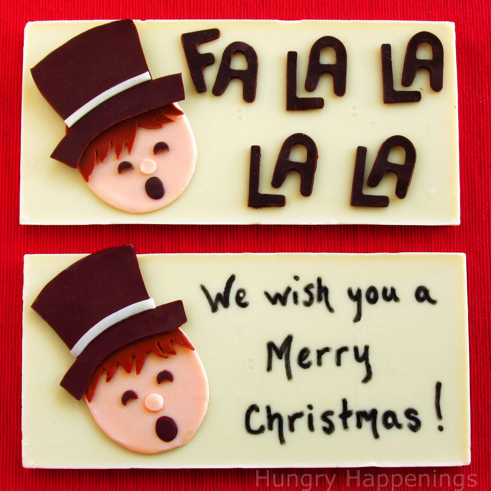 Christmas Caroler Candy Bars Hungry Happenings