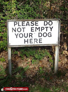 please do not empty your dog here funny sign