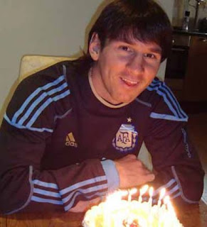 Lionel Messi celebró su cumpleaños numero 24