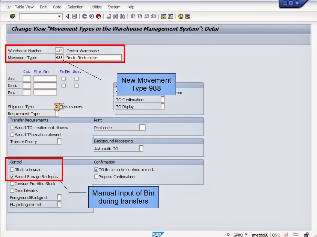 青蛙SAP分享 Froggy's SAP insights WMS Transfers Bin to Bin transfers