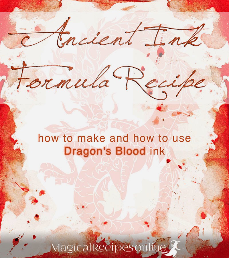 Ancient Ink Formula Recipe how to make and how to use Dragon's Blood