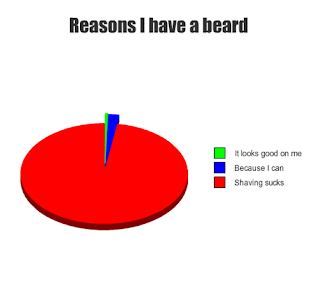 funny pie char. reasons i have a beard