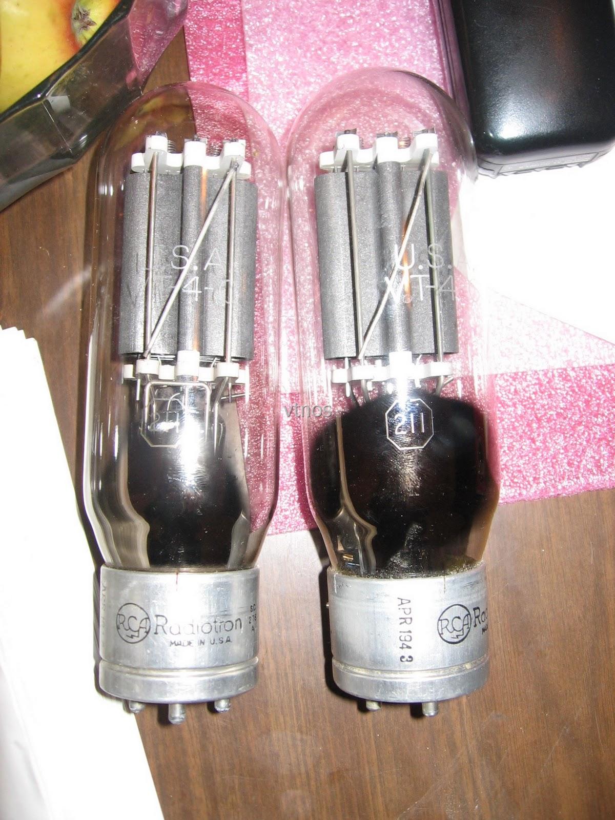 Vacuum tubes audio VT4/C211 RCA tubes