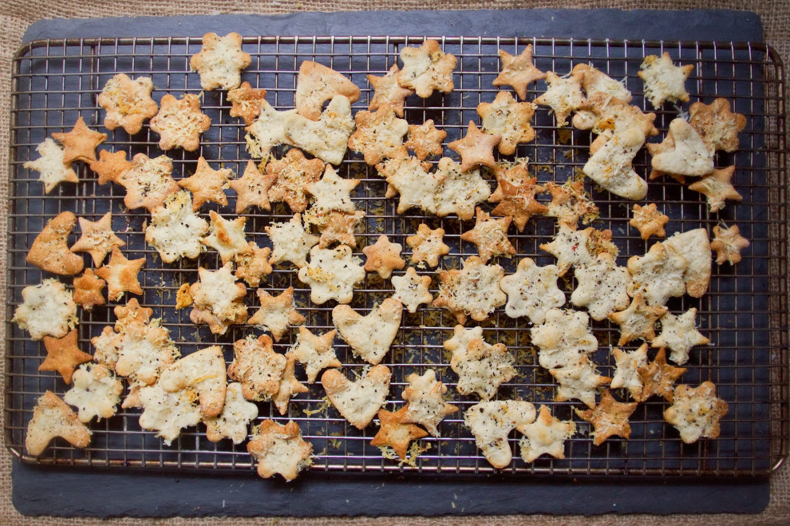 Little Market Kitchen Pecorino Romano Black Pepper Crackers