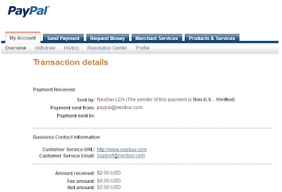 Neobux payment to PayPal