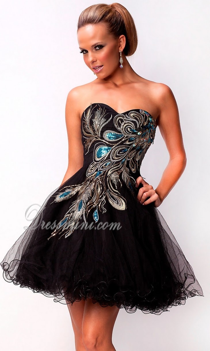 Stylish chic little black Cocktail Dress Fashion Trend Club