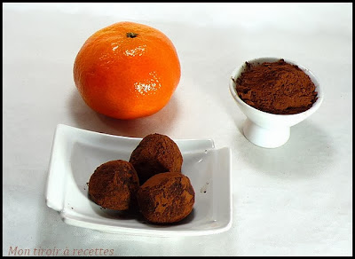 truffes au chocolat et orange