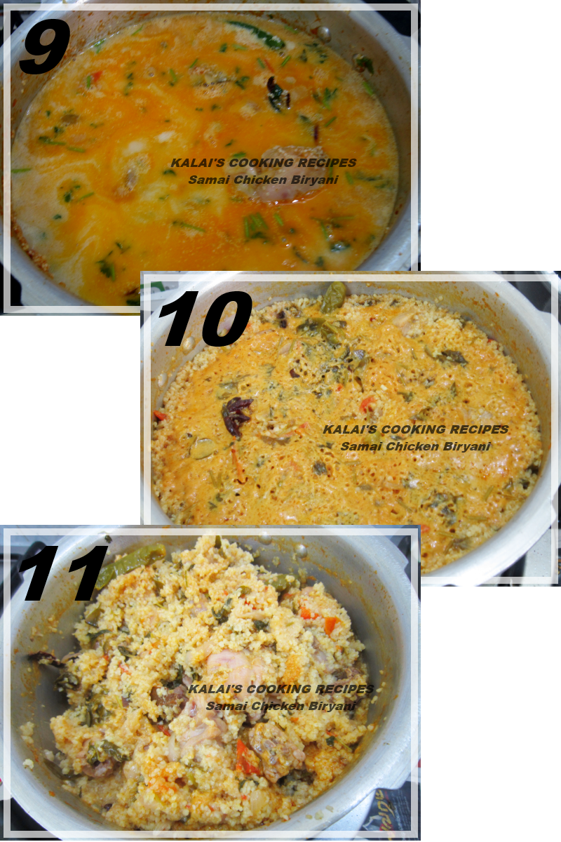 Little Millet Chicken Biryani சாமை கோழிக் கறி பிரியாணி Samai