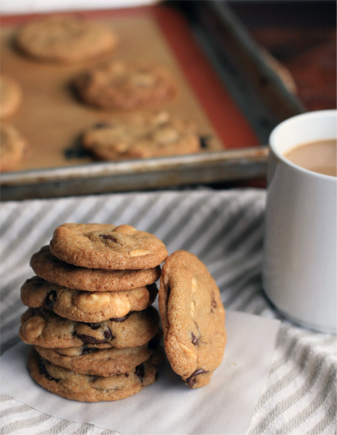Bittersweet and White Chocolate Chip Cookies Girl Cooks World