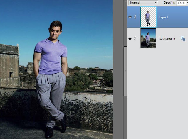 Add shadow using Adobe Photoshop Elements