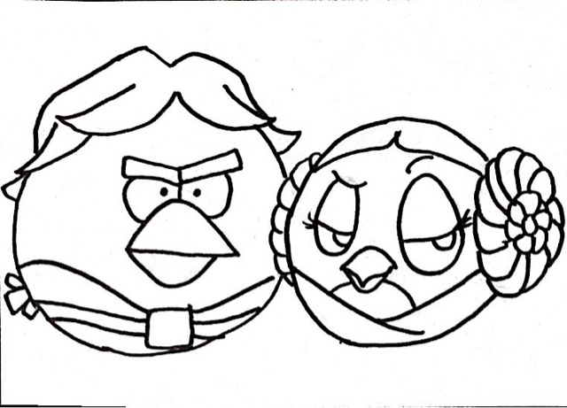 Angry Birds Star Wars Coloring Pages