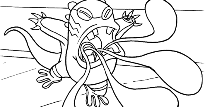 Kids Page Ben 10 Upchuck Alien Coloring Pages