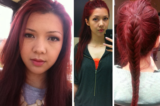 loreal hi color magenta hair dye dark hair red without bleach