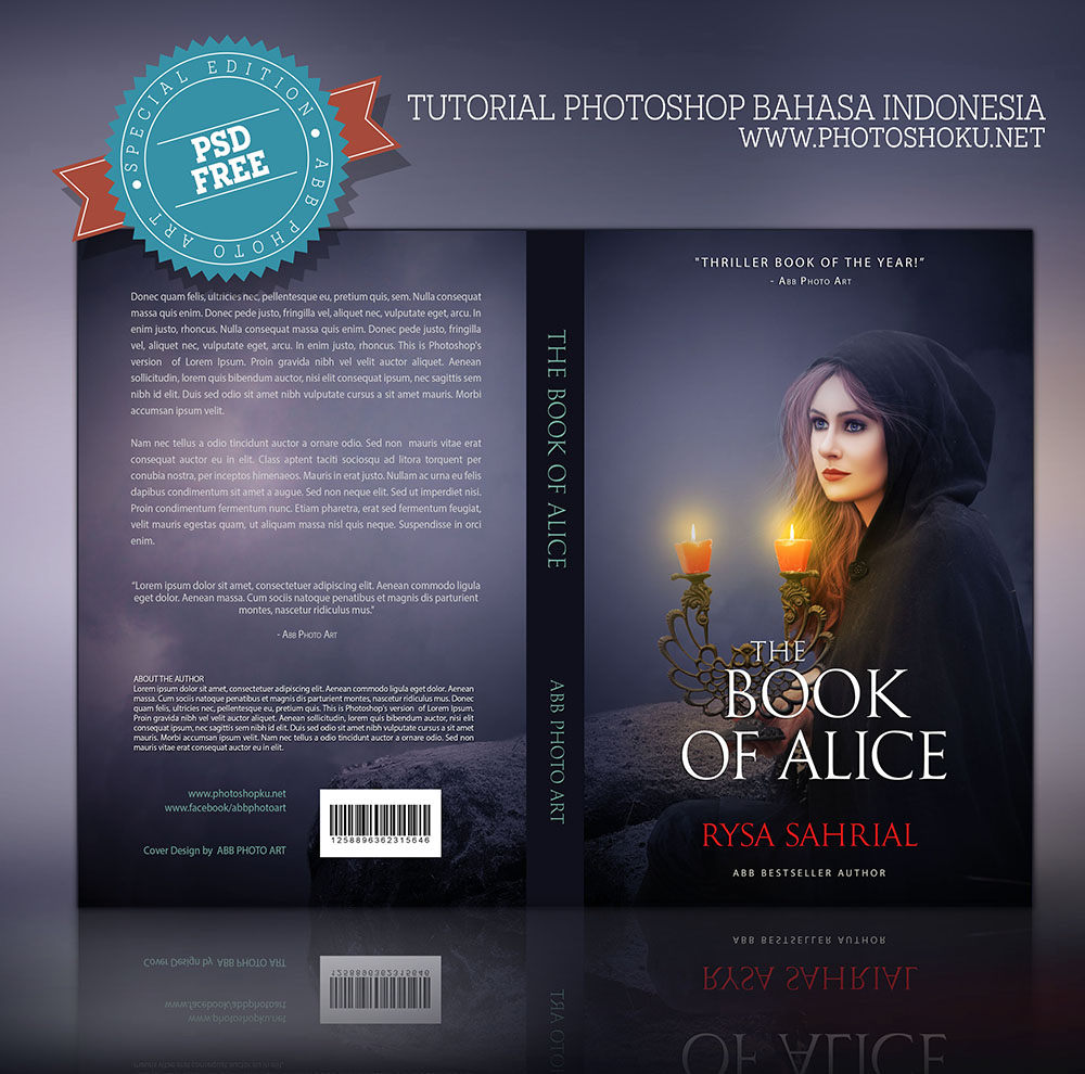 Design Cover Buku Novel Dengan Photoshop Cc Kelas Desain Belajar Desain Grafis Mudah