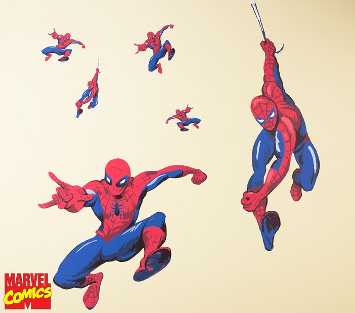 Super Store Heroes Marvel Spiderman Bedroom Decals Bedsheets