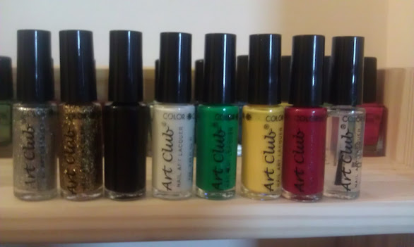 Scarletcow Nails Color Club Art Striper Brushes More Nail Polish This Time It Was The Art Club By Color Striper Brushes I Picked Set Of Seven Polishes For 7 99 And As You Can See