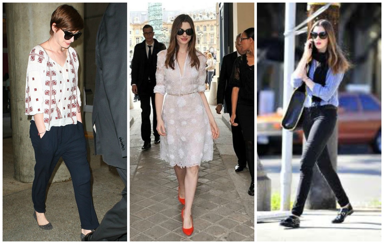 anne hathaway casual style