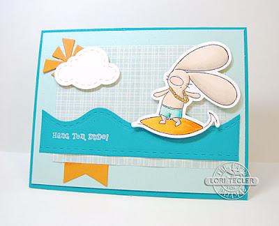 Hang Ten card-designed by Lori Tecler/Inking Aloud-stamps and dies from The Cat's Pajamas